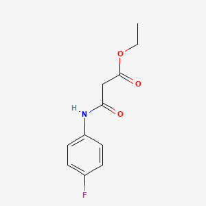 molecular formula C11H12FNO3 B3045287 Propanoic acid, 3-[(4-fluorophenyl)amino]-3-oxo-, ethyl ester CAS No. 104330-60-1