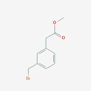 molecular formula C10H11BrO2 B3045299 (3-Bromomethyl-phenyl)-acetic acid methyl ester CAS No. 104508-22-7
