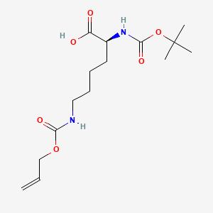 molecular formula C15H26N2O6 B3045304 N6-((Allyloxy)carbonyl)-N2-(tert-butoxycarbonyl)-L-lysine CAS No. 104669-73-0