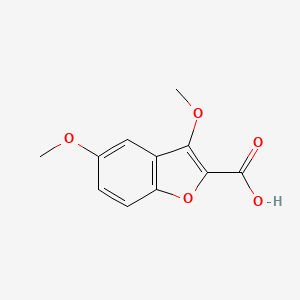 molecular formula C11H10O5 B3045313 3,5-Dimethoxybenzofuran-2-carboxylic acid CAS No. 104796-30-7