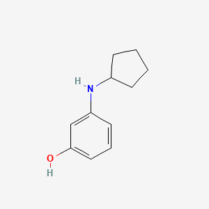 molecular formula C11H15NO B3045319 N-CYCLOPENTYL-m-AMINOPHENOL CAS No. 104903-49-3