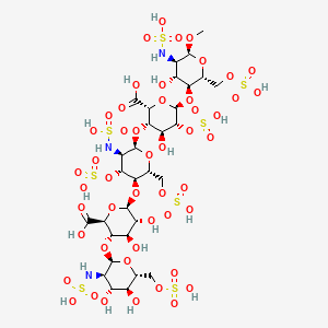 molecular formula C31H53N3O49S8 B3045324 Heparin Pentasaccharide CAS No. 104993-28-4