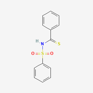 molecular formula C13H11NO2S2 B3045336 N-(benzenesulfonyl)benzenecarbothioamide CAS No. 10520-98-6