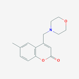 2H-1-Benzopyran-2-one, 6-methyl-4-(4-morpholinylmethyl)-
