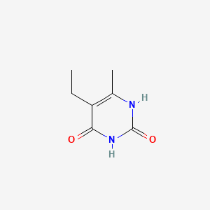 molecular formula C7H10N2O2 B3045393 Uracil, 5-ethyl-6-methyl- CAS No. 10606-53-8