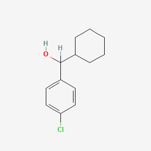 molecular formula C13H17ClO B3045405 (4-Chlorophenyl)(cyclohexyl)methanol CAS No. 106165-42-8