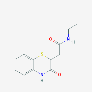 2H-1,4-Benzothiazine-2-acetamide, 3,4-dihydro-3-oxo-N-2-propenyl-