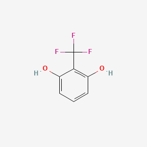 molecular formula C7H5F3O2 B3045430 2-(Trifluoromethyl)benzene-1,3-diol CAS No. 106877-44-5
