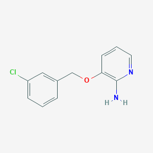 3-[(3-Chlorophenyl)methoxy]pyridin-2-amine