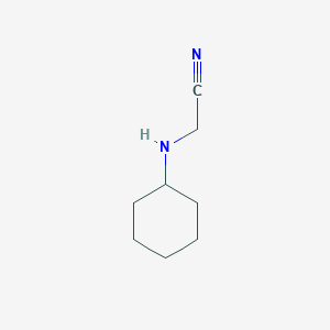 molecular formula C8H14N2 B3045450 2-(Cyclohexylamino)acetonitrile CAS No. 1074-58-4