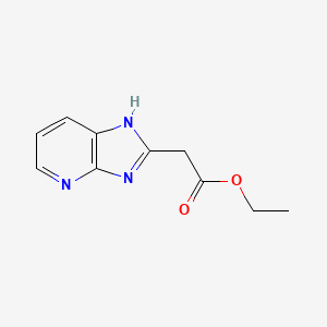 molecular formula C10H11N3O2 B3045462 Ethyl 3H-imidazo[4,5-b]pyridin-2-ylacetate CAS No. 107932-98-9