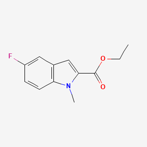 molecular formula C12H12FNO2 B3045506 Ethyl 5-fluoro-1-methyl-1H-indole-2-carboxylate CAS No. 108797-28-0