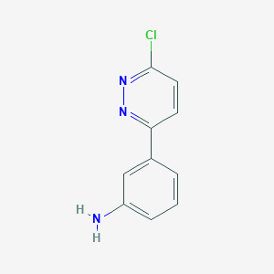 molecular formula C10H8ClN3 B3045508 3-(6-Chloropyridazin-3-yl)aniline CAS No. 108810-90-8