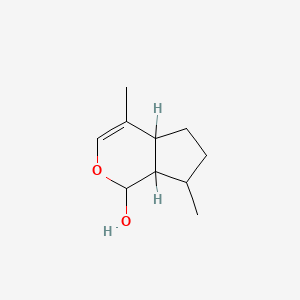 molecular formula C10H16O2 B3045518 Cyclopenta[c]pyran-1-ol, 1,4a,5,6,7,7a-hexahydro-4,7-dimethyl- CAS No. 109215-55-6