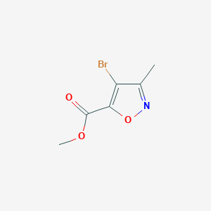 molecular formula C6H6BrNO3 B3045520 Methyl 4-bromo-3-methylisoxazole-5-carboxylate CAS No. 1092301-44-4