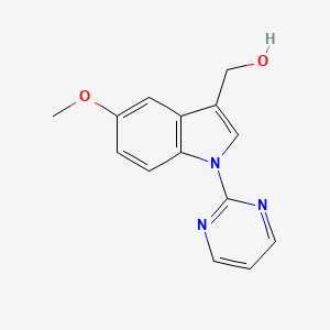 molecular formula C14H13N3O2 B3045523 [5-methoxy-1-(2-pyrimidinyl)-1H-indol-3-yl]methanol CAS No. 1092346-13-8