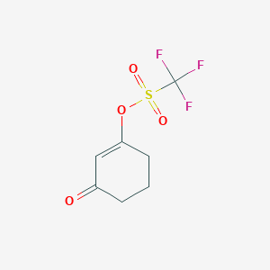 molecular formula C7H7F3O4S B3045537 3-oxocyclohex-1-en-1-yl trifluoromethanesulfonate CAS No. 109459-28-1