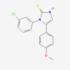 1-(3-chlorophenyl)-5-(4-methoxyphenyl)-1H-imidazole-2(3H)-thione