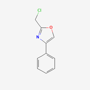 molecular formula C10H8ClNO B3045628 2-(Chloromethyl)-4-phenyl-1,3-oxazole CAS No. 110704-37-5