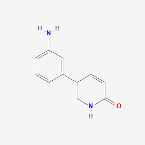molecular formula C11H10N2O B3045647 5-(3-Aminophenyl)pyridin-2-ol CAS No. 1111115-30-0