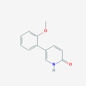 molecular formula C12H11NO2 B3045649 2-Hydroxy-5-(2-methoxyphenyl)pyridine CAS No. 1111115-94-6