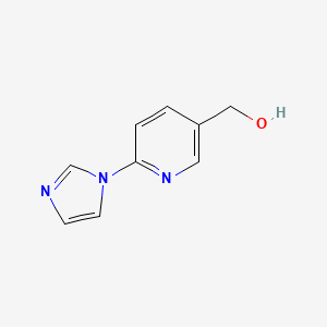 molecular formula C9H9N3O B3045657 [6-(1H-imidazol-1-yl)pyridin-3-yl]methanol CAS No. 111205-02-8