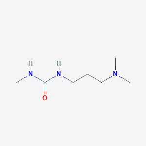 molecular formula C7H17N3O B3045668 Urea, N-[3-(dimethylamino)propyl]-N'-methyl- CAS No. 111681-36-8
