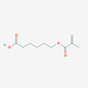 molecular formula C10H16O4 B3045671 Hexanoic acid, 6-[(2-methyl-1-oxo-2-propenyl)oxy]- CAS No. 111720-19-5