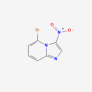 molecular formula C7H4BrN3O2 B3045674 5-Bromo-3-nitroimidazo[1,2-a]pyridine CAS No. 111753-05-0