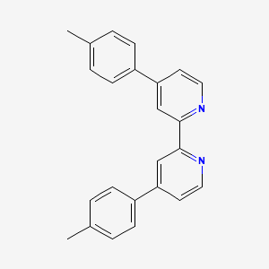 molecular formula C24H20N2 B3045690 2,2'-Bipyridine, 4,4'-bis(4-methylphenyl)- CAS No. 111971-31-4