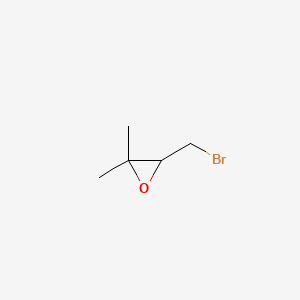 molecular formula C5H9BrO B3045691 3-(bromomethyl)-2,2-dimethyloxirane CAS No. 1120-79-2