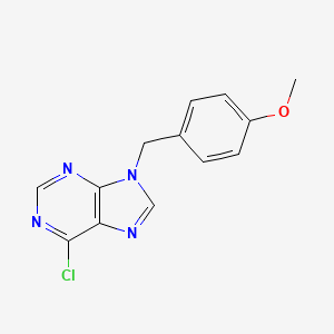 molecular formula C13H11ClN4O B3045696 6-chloro-9-(4-methoxybenzyl)-9H-purine CAS No. 112088-76-3