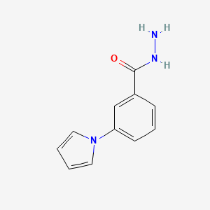 molecular formula C11H11N3O B3045720 3-(1H-pyrrol-1-yl)benzohydrazide CAS No. 112575-83-4