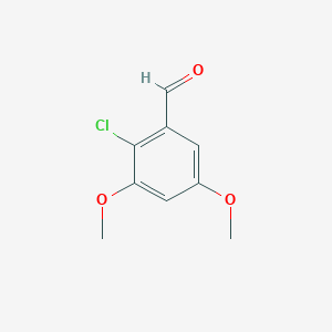 molecular formula C9H9ClO3 B3045726 2-Chloro-3,5-dimethoxybenzaldehyde CAS No. 112641-63-1