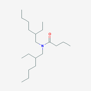 molecular formula C20H41NO B3045731 Butanamide, N,N-bis(2-ethylhexyl)- CAS No. 112724-94-4