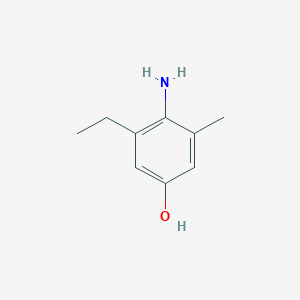 molecular formula C9H13NO B3045732 4-Amino-3-ethyl-5-methylphenol CAS No. 112730-54-8