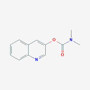 molecular formula C12H12N2O2 B3045736 Quinolin-3-yl dimethylcarbamate CAS No. 112934-33-5