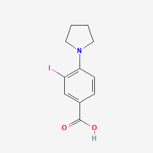 molecular formula C11H12INO2 B3045746 3-Iodo-4-(pyrrolidin-1-yl)benzoic acid CAS No. 1131588-16-3