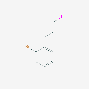 molecular formula C9H10BrI B3045754 1-Bromo-2-(3-iodopropyl)benzene CAS No. 113163-20-5