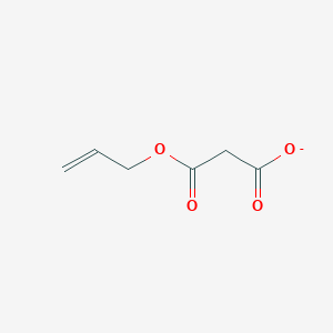 molecular formula C6H7O4- B3045760 Propanedioic acid, mono-2-propenyl ester CAS No. 113240-46-3