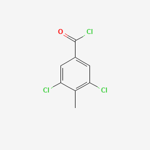molecular formula C8H5Cl3O B3045771 3,5-Dichloro-4-methylbenzoyl chloride CAS No. 113485-46-4