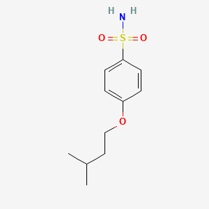 molecular formula C11H17NO3S B3045801 4-(3-Methylbutoxy)benzene-1-sulfonamide CAS No. 1141-92-0