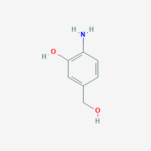 molecular formula C7H9NO2 B3045819 2-Amino-5-(hydroxymethyl)phenol CAS No. 114484-31-0
