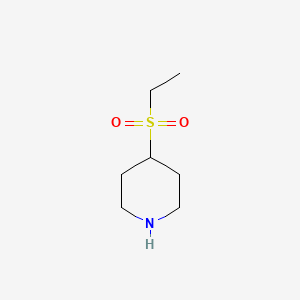 molecular formula C7H15NO2S B3045828 4-(Ethanesulfonyl)piperidine CAS No. 1147181-19-8