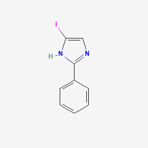 molecular formula C9H7IN2 B3045831 1H-Imidazole, 4-iodo-2-phenyl- CAS No. 114748-88-8