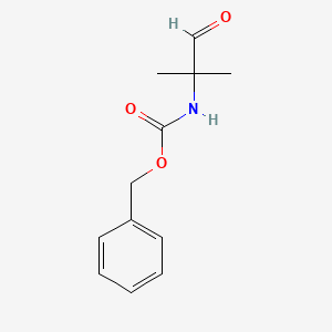 molecular formula C12H15NO3 B3045838 BENZYL N-(2-METHYL-1-OXOPROPAN-2-YL)CARBAMATE CAS No. 114856-91-6