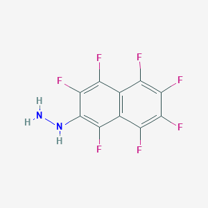 molecular formula C10H3F7N2 B3045846 (1,3,4,5,6,7,8-Heptafluoronaphthalen-2-yl)hydrazine CAS No. 1150-36-3