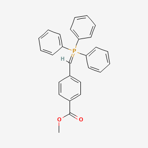 molecular formula C27H23O2P B3045849 Benzoic acid, 4-[(triphenylphosphoranylidene)methyl]-, methyl ester CAS No. 115032-61-6