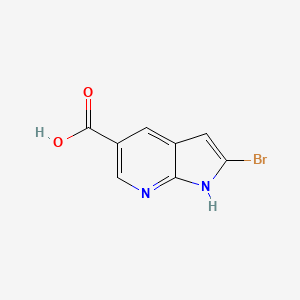 molecular formula C8H5BrN2O2 B3045853 2-bromo-1H-pyrrolo[2,3-b]pyridine-5-carboxylic acid CAS No. 1150618-16-8