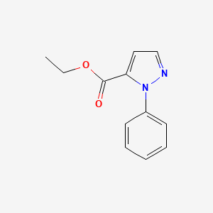molecular formula C12H12N2O2 B3045864 Ethyl 1-phenyl-1H-pyrazole-5-carboxylate CAS No. 115315-94-1